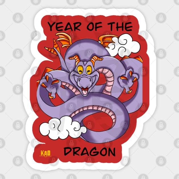 Year of The Dragon Sticker by KonataArtOnline